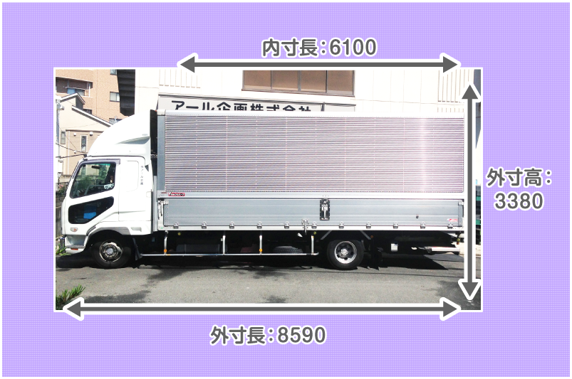 チャーター便のアール企画｜車両案内【4tトラック】